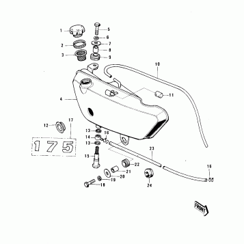 OIL TANK ('74-'75 F7-C/F6-D)