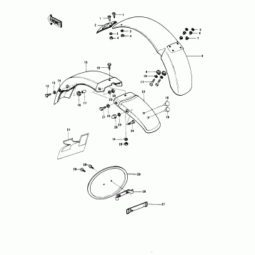 FENDERS/NUMBER PLATE