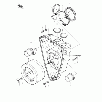 AIR CLEANER ('80 A1)