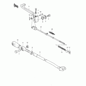 BRAKE PEDAL/TORQUE LINK ('80 A1)