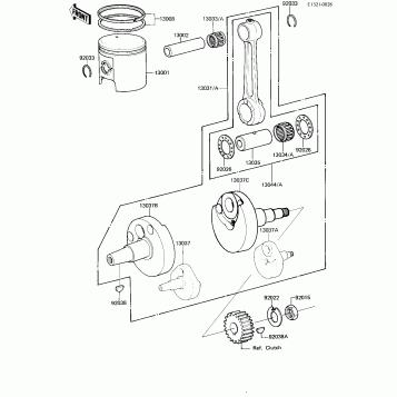 CRANKSHAFT/PISTON ('81-'82 A2/A3)
