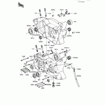 CRANKCASE ('81-'82 A2/A3)