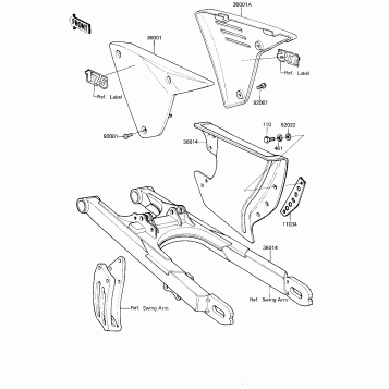SIDE COVERS/CHAIN COVER ('81-'82 A2/A3)
