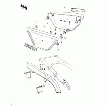 SIDE COVERS/CHAIN COVER