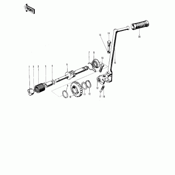 KICKSTARTER MECHANISM (-E/NO. 05978)