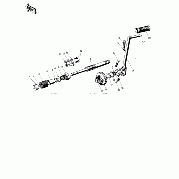KICKSTARTER MECHANISM (E/NO. 05979~)