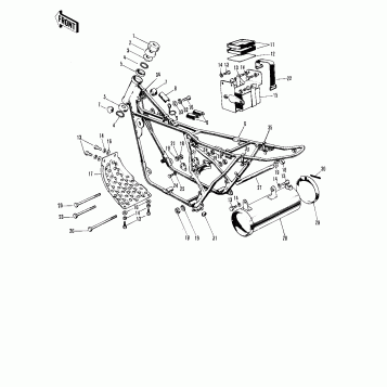 FRAME/FRAME FITTINGS ('71-'72 F8/F8-A)