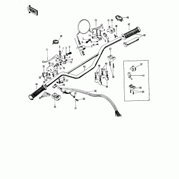 HANDLEBAR ('71-'72 F8/F8-A)