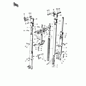 FRONT FORK ('71-'72 F8/F8-A)
