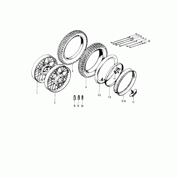 WHEELS/TIRES ('71-'72 F8/F8-A)