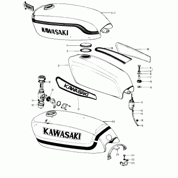 FUEL TANK ('71-'72 F8/F8-A)