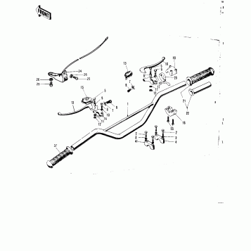 HANDLEBAR ('71 F81M)