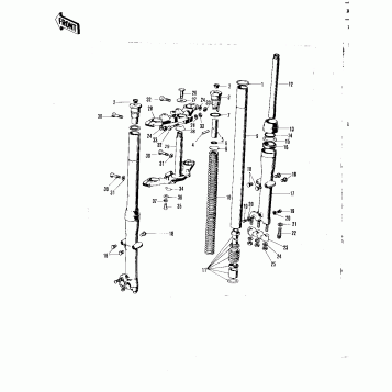 FRONT FORK ('71 F81M)