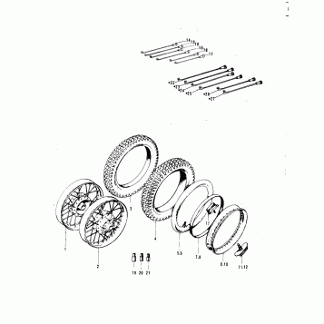 WHEELS/TIRES ('71 F81M)