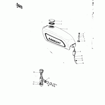 FUEL TANK ('71 F81M)
