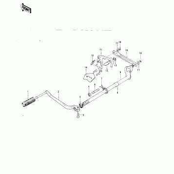 GEAR CHANGE MECHANISM ('73-'75 F11/F11-A
