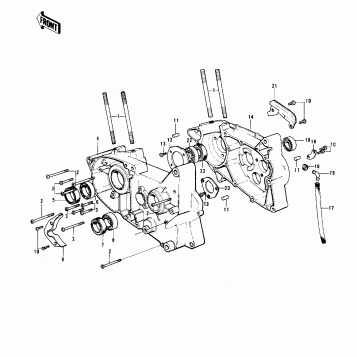 CRANKCASE ('73 F11M)