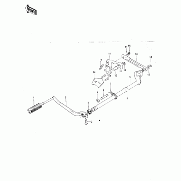 GEAR CHANGE MECHANISM ('73 F11M)