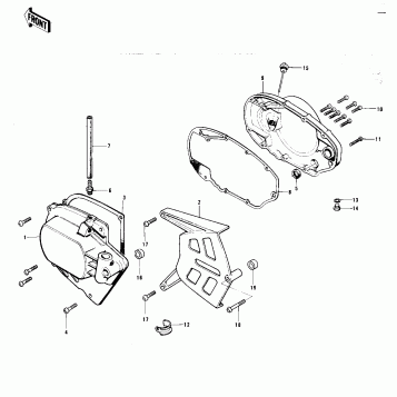 ENGINE COVERS ('73 F11M)