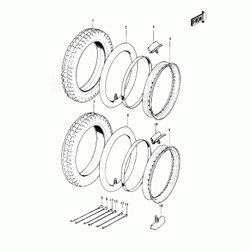 WHEELS/TIRES ('73 F11M)