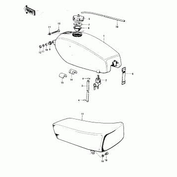 FUEL TANK/SEAT