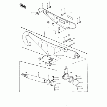 MUFFLER (KE250-B1/B2)