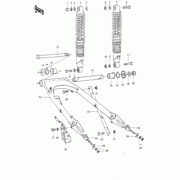 SWING ARM/SHOCK ABSORBERS