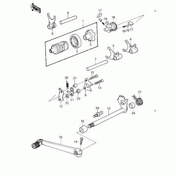 GEAR CHANGE MECHANISM