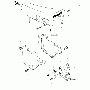 SEAT/SIDE COVERS/CHAIN COVER