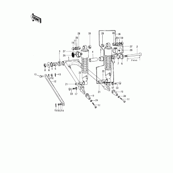 SWING ARM/SHOCK ABSORBERS (S1-A)