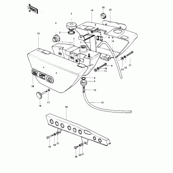SIDE COVERS/OIL TANK/CHAIN COVER (S1-A)