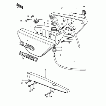 SIDE COVERS/OIL TANK/CHAIN COVER (S1-B/C