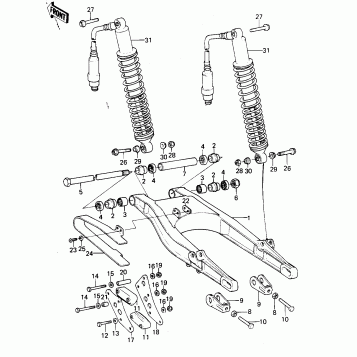 SWING ARM/SHOCK ABSORBERS