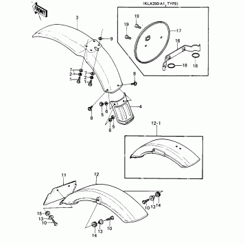 FENDERS/NUMBER PLATE