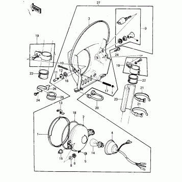 HEADLIGHT (OPTIONAL FOR KLX250-A1)