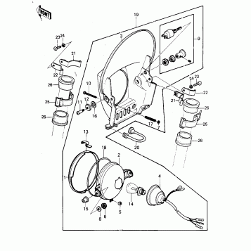 HEADLIGHT (KLX250-A2)