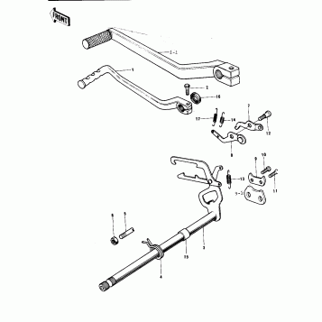 GEAR CHANGE MECHANISM (74-76)