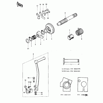 KICKSTARTER MECHANISM (74-76)