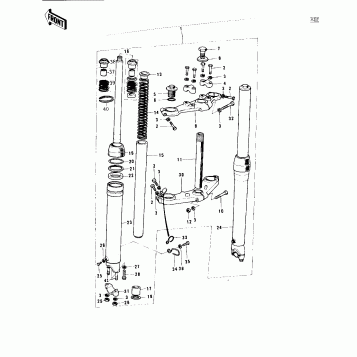 FRONT FORK (KX250-A/A3)