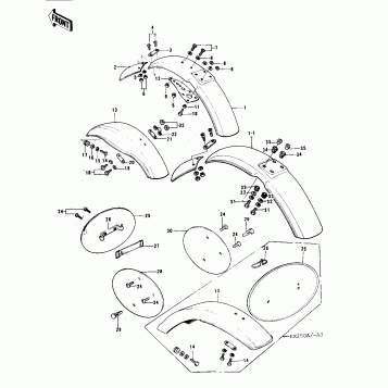 FENDERS/NUMBER PLATES (74-76)