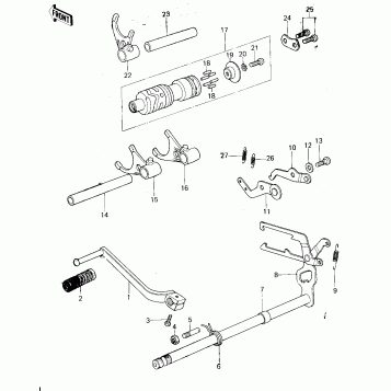 GEAR CHANGE MECHANISM (78-79)