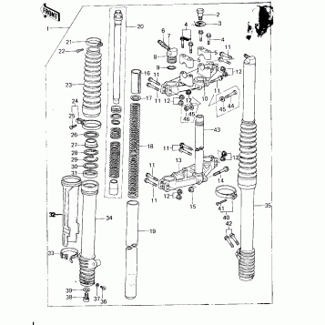 FRONT FORK (KX250-A4) (78-79)