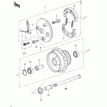 FRONT HUB/BRAKE (78-79)