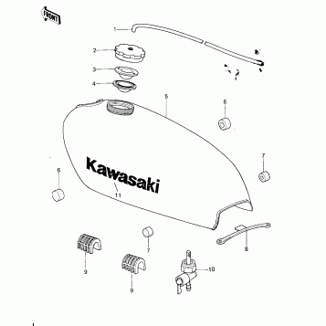 FUEL TANK (KX250-A4)