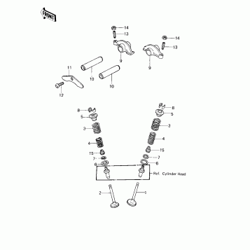 ROCKER ARMS/VALVES ('80 D1)