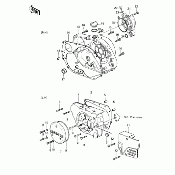ENGINE COVERS ('80 D1)