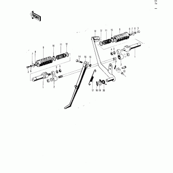 FOOTRESTS/STAND/BRAKE PEDAL