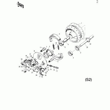 FRONT HUB/BRAKE (S2)