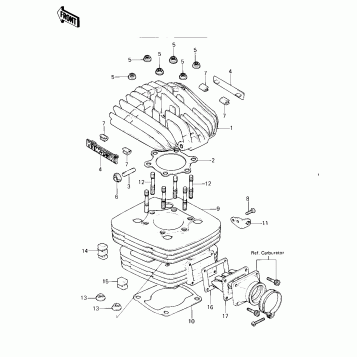 CYLINDER HEAD/CYLINDER/REED VALVE
