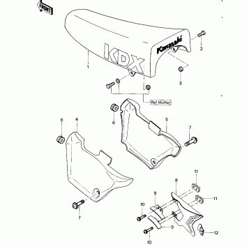 SEAT/SIDE COVERS/CHAIN COVER